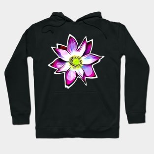 Pink Lotus Flower Art Hoodie